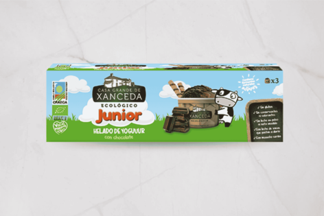 Helado yogur con choco junior 3x100 ml