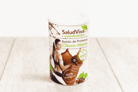 Batido de proteína de chocomenta